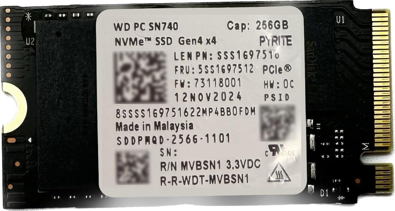 内蔵型SSD Western Digital PC SN740 NVMe SSD 256GB Amazon.com: WD PC SN740 256GB NVMe SSD, M.2 2242 PCIe Gen4 x4, M